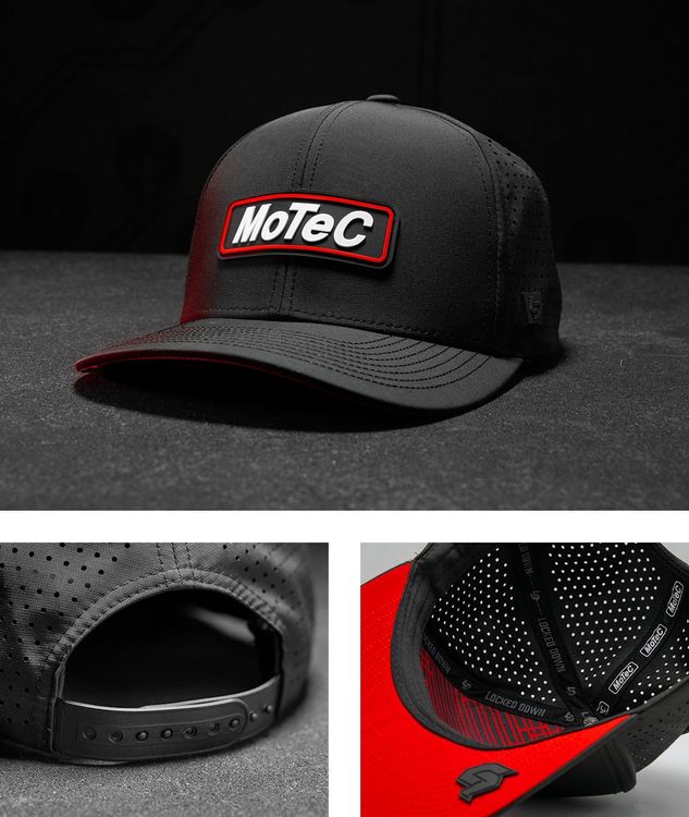 Motec Black Base Snapback Cap